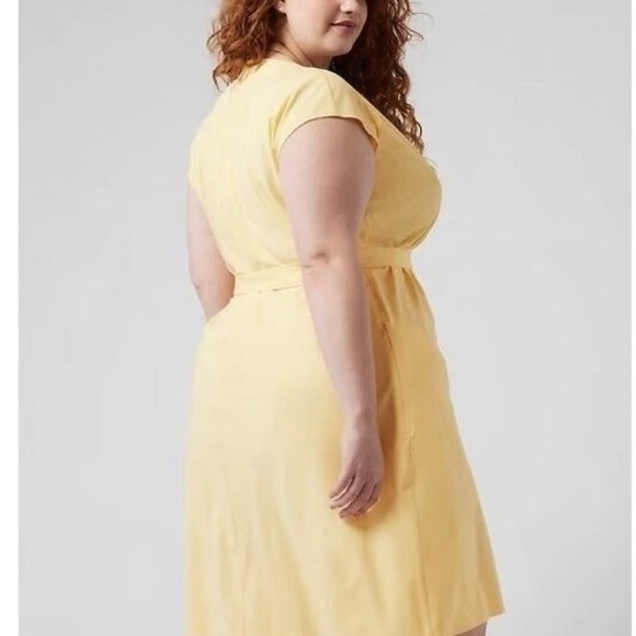 ATHLETA Newport Wrap Dress Knee Length Pockets NWT Plus Size 2X - Picture 6 of 10